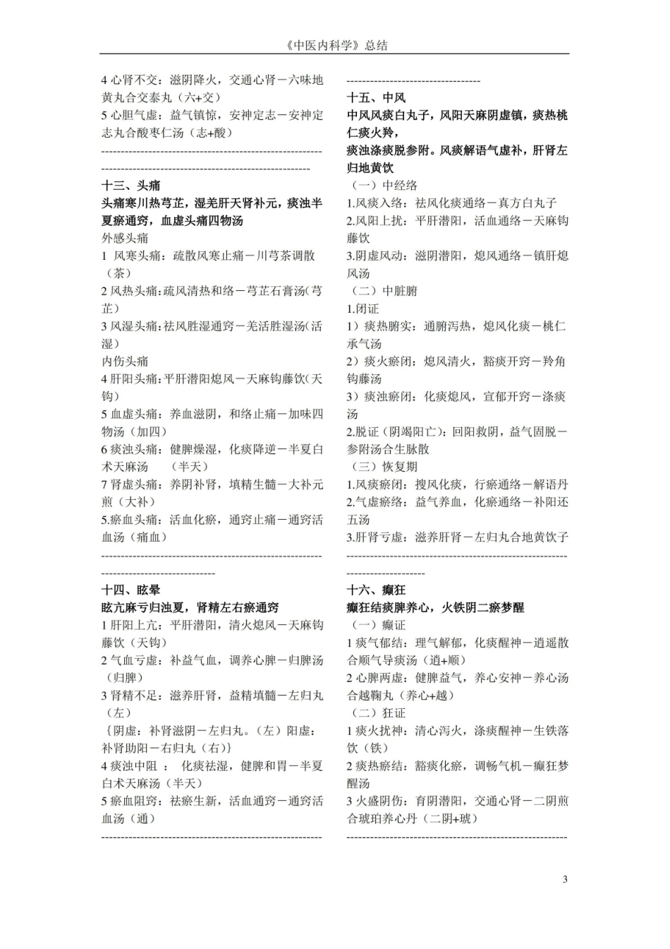 中医内科学整理(必背).pdf_第3页
