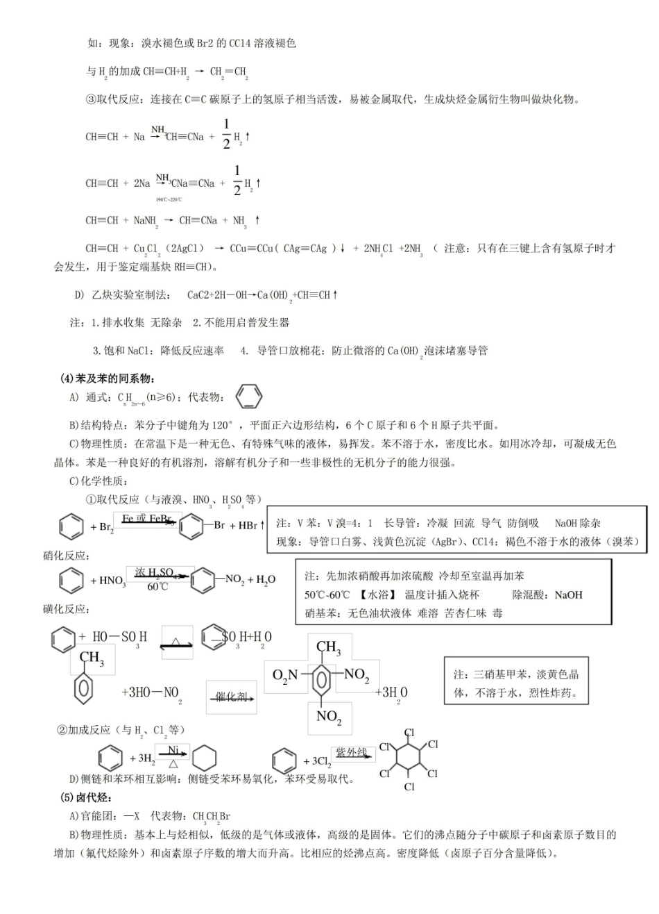有机化学知识点总结归纳(全).pdf_第3页
