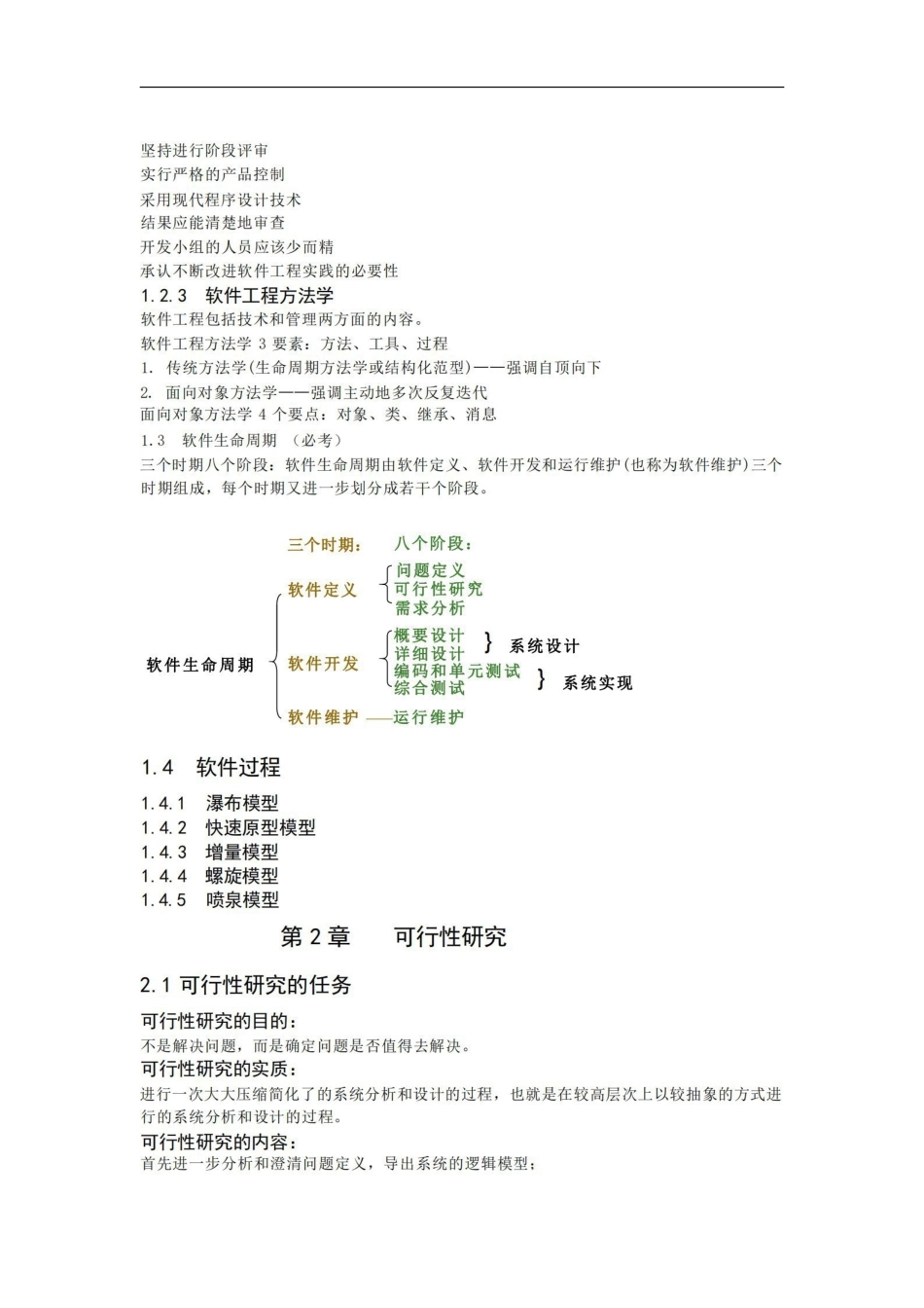 软件工程导论复习重点总结--很全.pdf_第2页