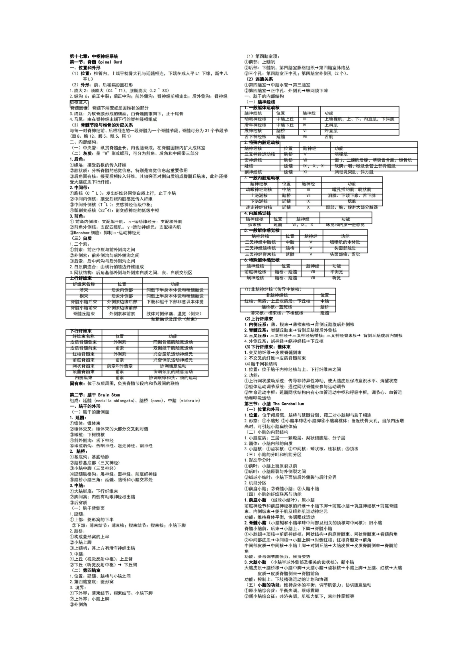 系统解剖学神经部分归纳总结.pdf_第1页