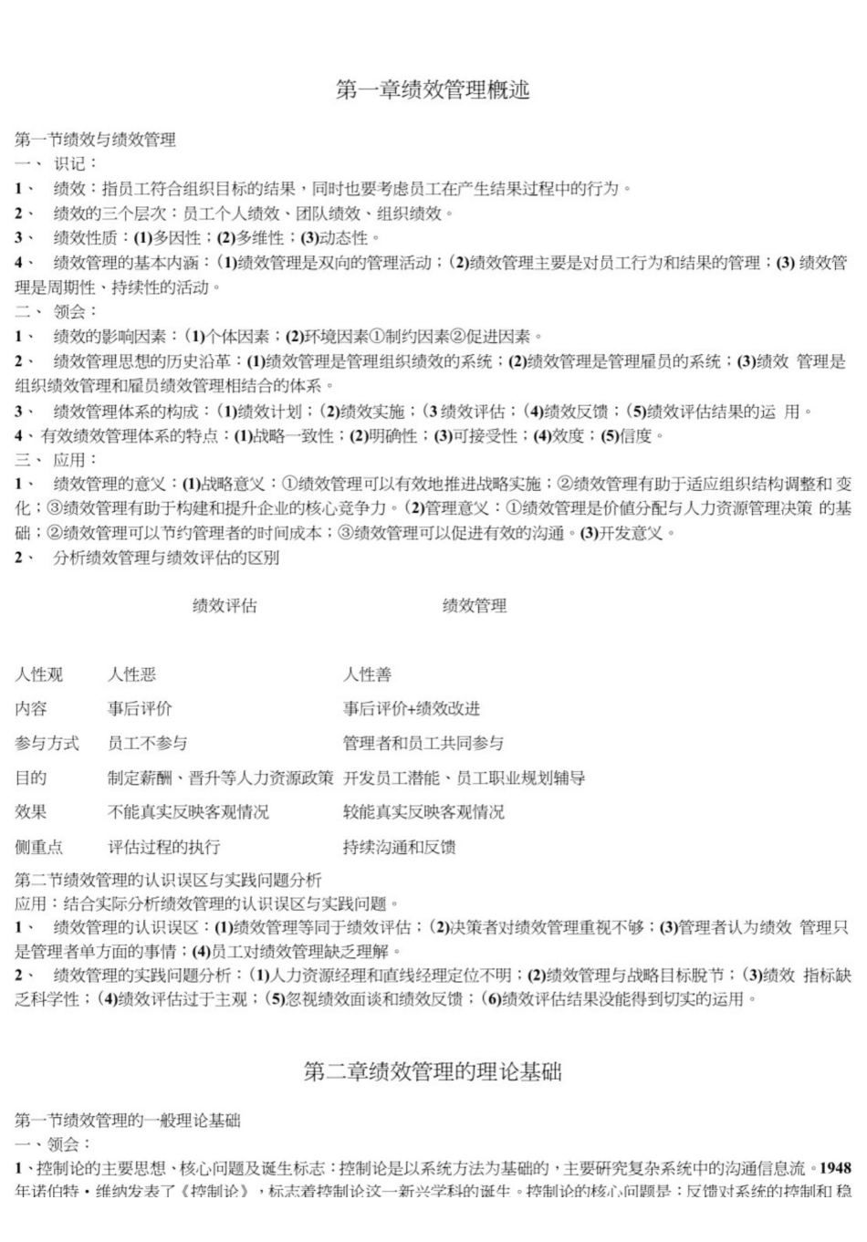 绩效管理重点笔记.pdf_第1页