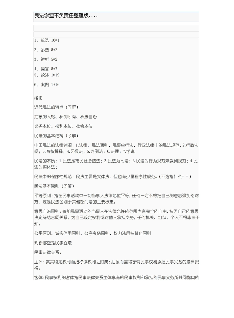 民法总则知识点整理版.pdf_第1页