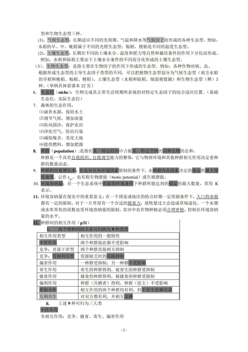 农业生态学期末复习----章节重点.pdf_第2页
