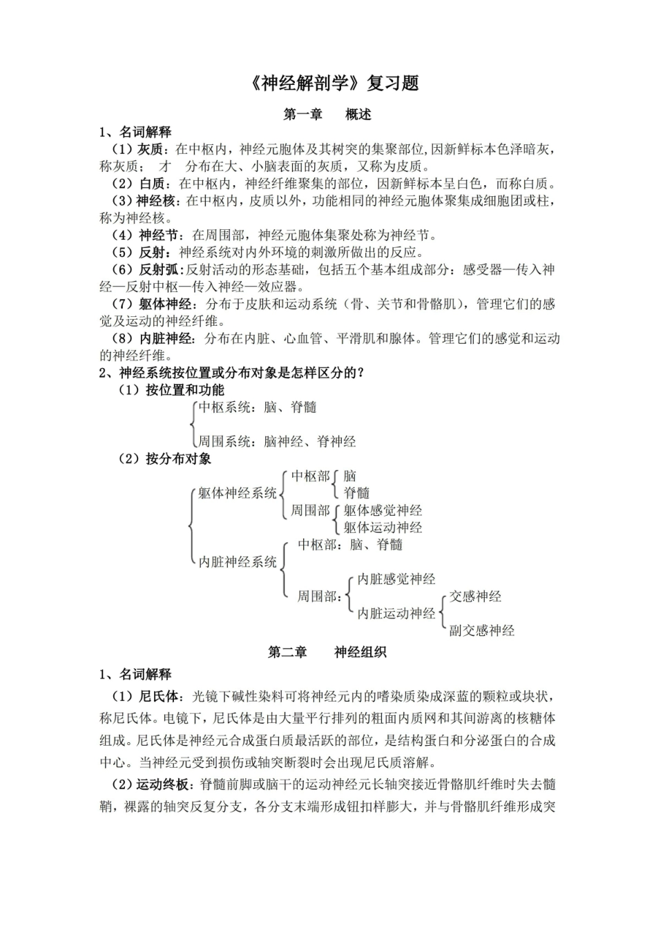神经解剖学复习题 终极版.pdf_第1页