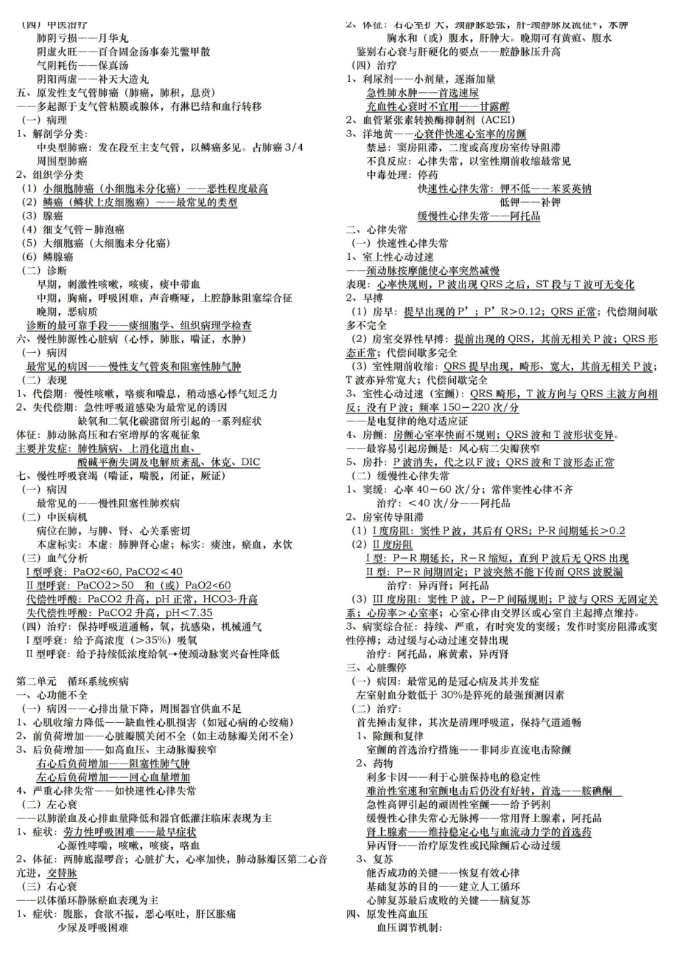 中西医结合内科中级_内科笔记.pdf_第2页