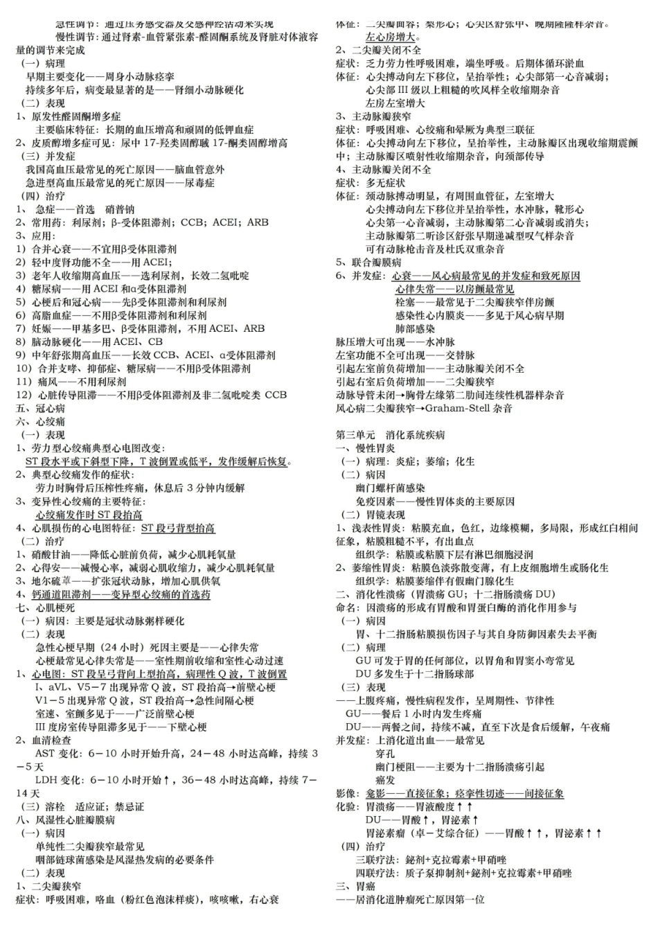 中西医结合内科中级_内科笔记.pdf_第3页