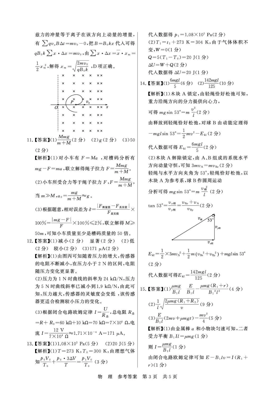 2026届高三年级四月阶段练习物理答案.pdf_第3页
