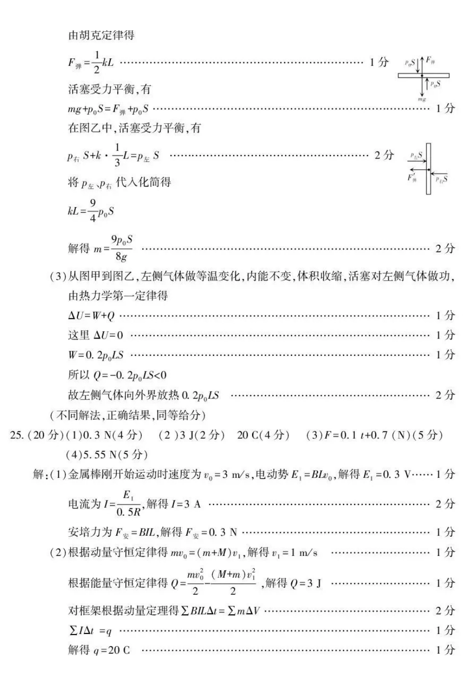 2026年普通高考四月适应性检测理综答案.pdf_第2页