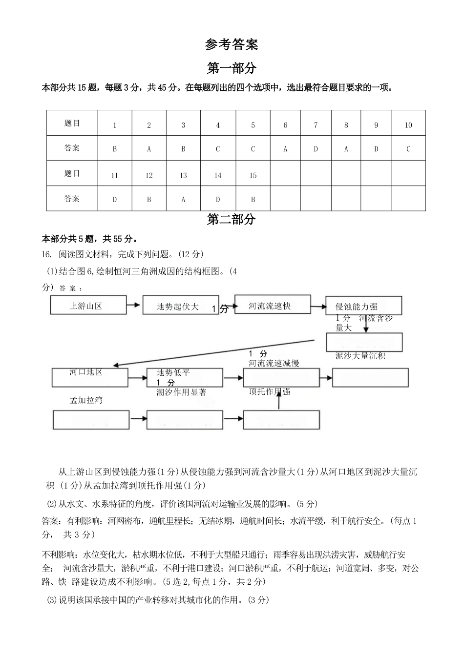地理【北京卷】北京市门头沟区2026年高三年级综合练习((门头沟高三一模)(3.30-4.2)(1).docx_第1页