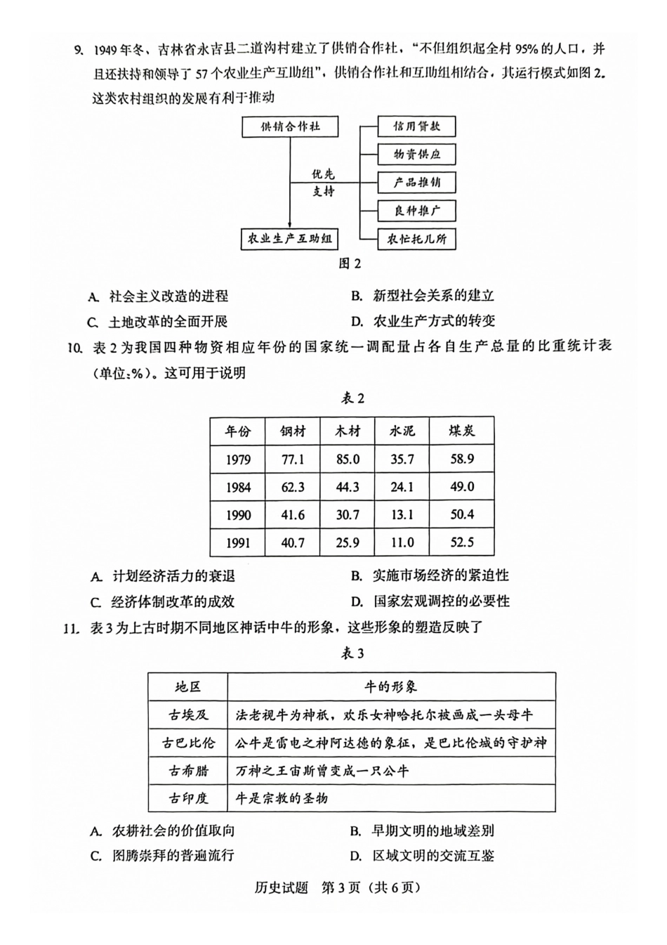 历史福建厦门市2026届高中毕业班高三年级3月末模拟测试(厦门二检)(3.30-4.1).pdf_第3页