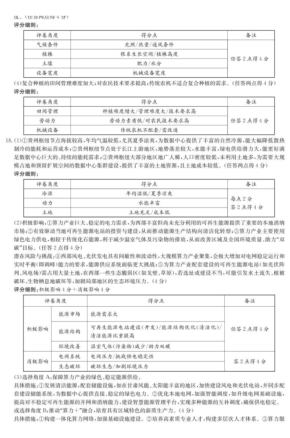 新高考教学教研联盟（长郡二十校）高三下学期4月第二次联考地理答案.pdf_第3页