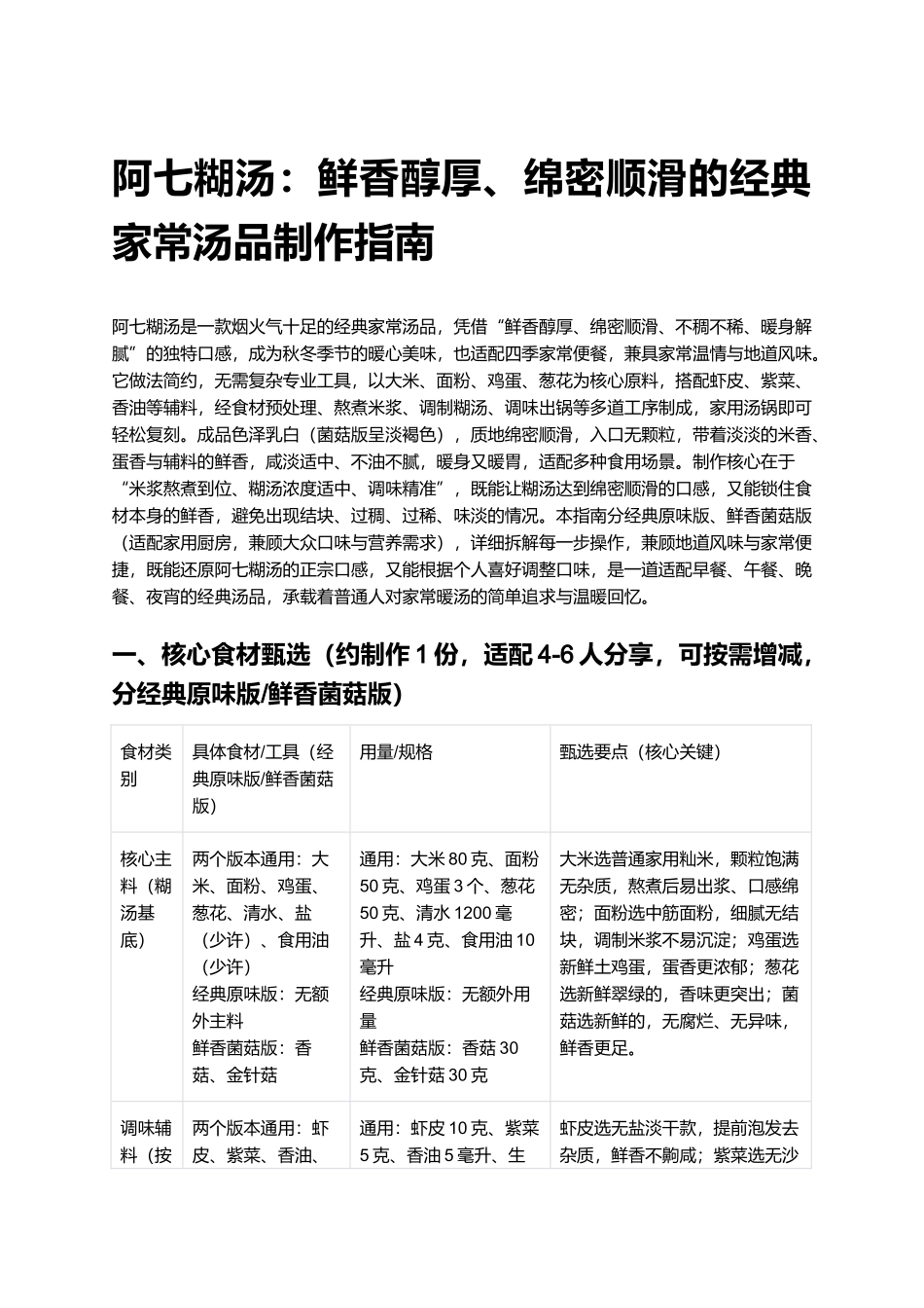 阿七糊汤:鲜香醇厚、绵密顺滑的经典家常汤品制作指南.docx_第1页