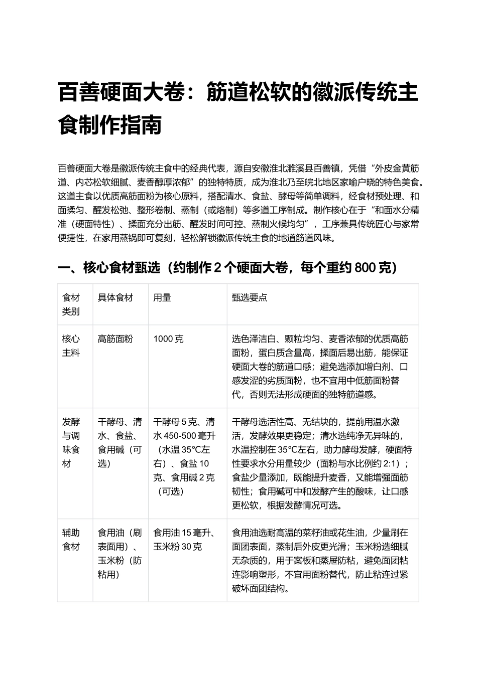 百善硬面大卷:筋道松软的徽派传统主食制作指南.docx_第1页