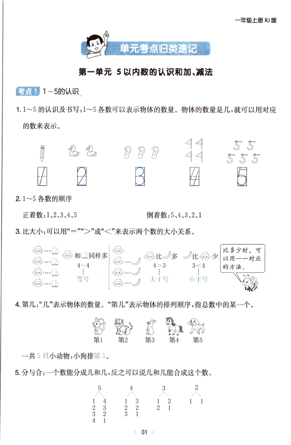 25秋《单元考点归类速记》人教数学1上.pdf_第3页