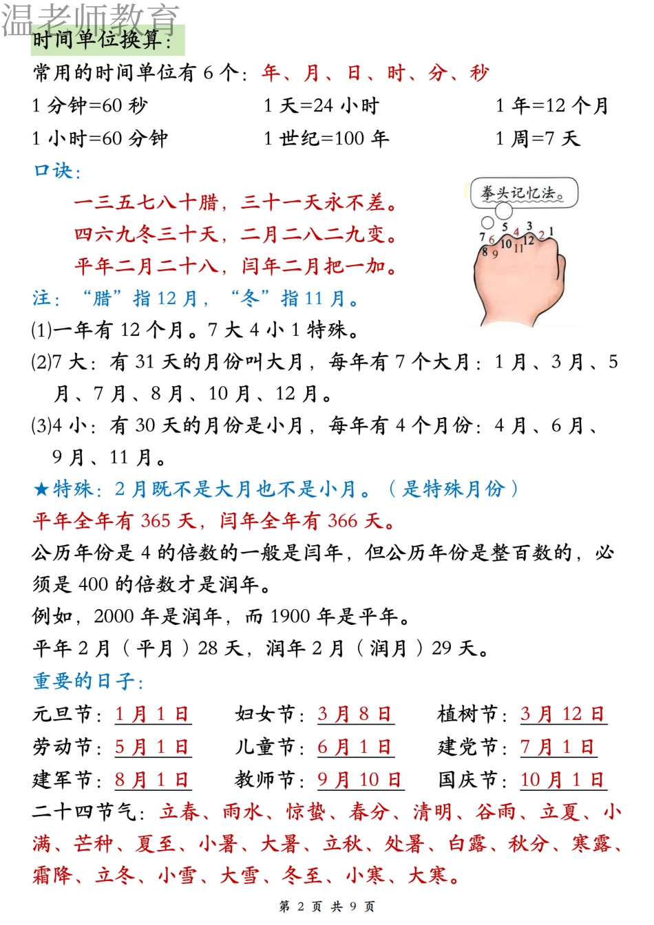 26春三年级下册数学必背公式汇总(3).pdf_第2页
