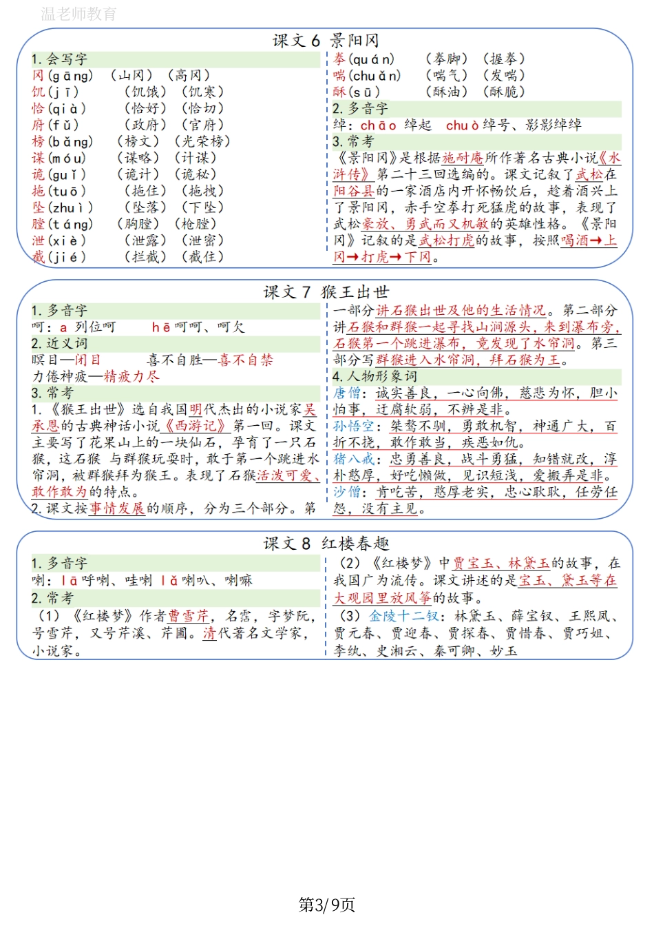 26春语文五下一课一贴(2).pdf_第3页