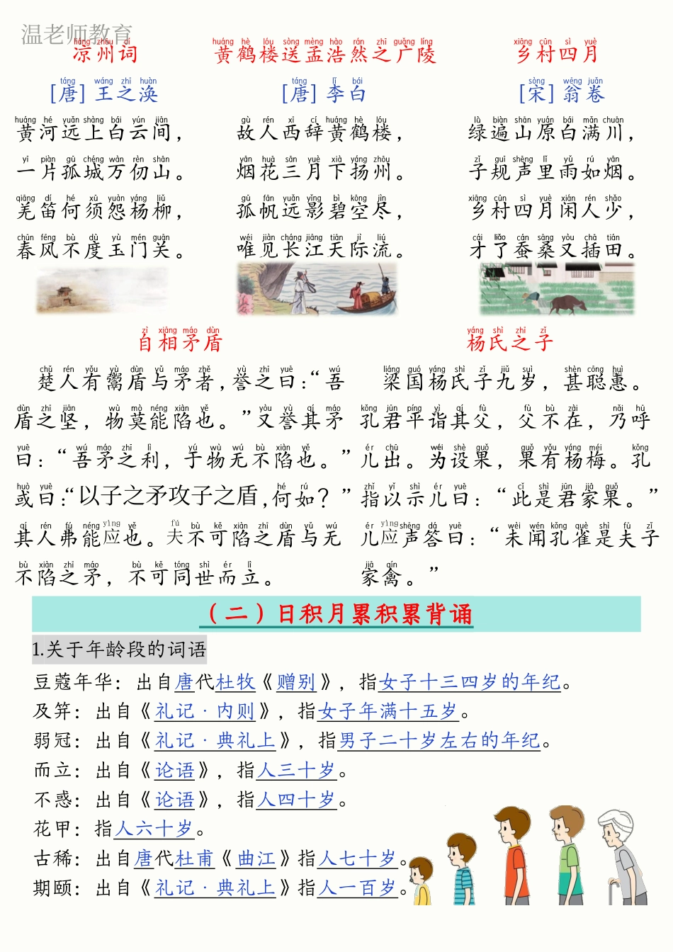 五年级(下)语文寒假晨诵晚读(2).pdf_第2页