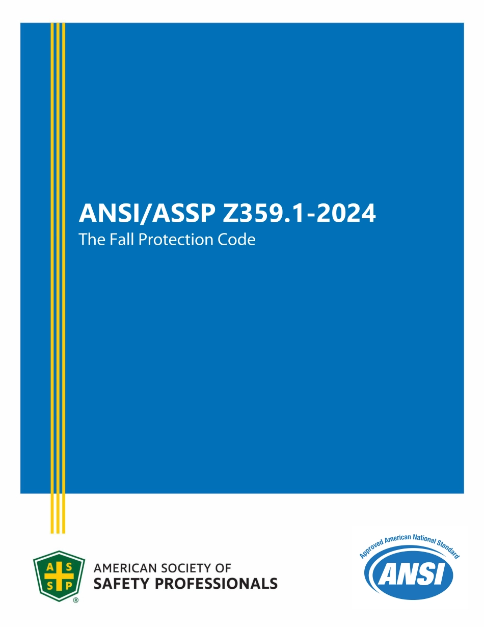 ANSI ASSP Z359.1-2024.pdf_第1页