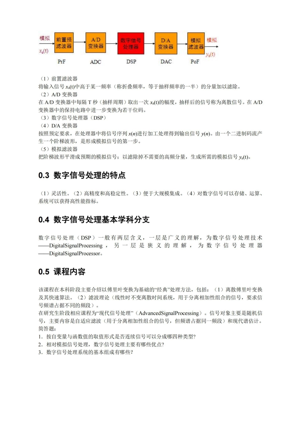 数字信号处理复习总结-最终版.pdf_第2页