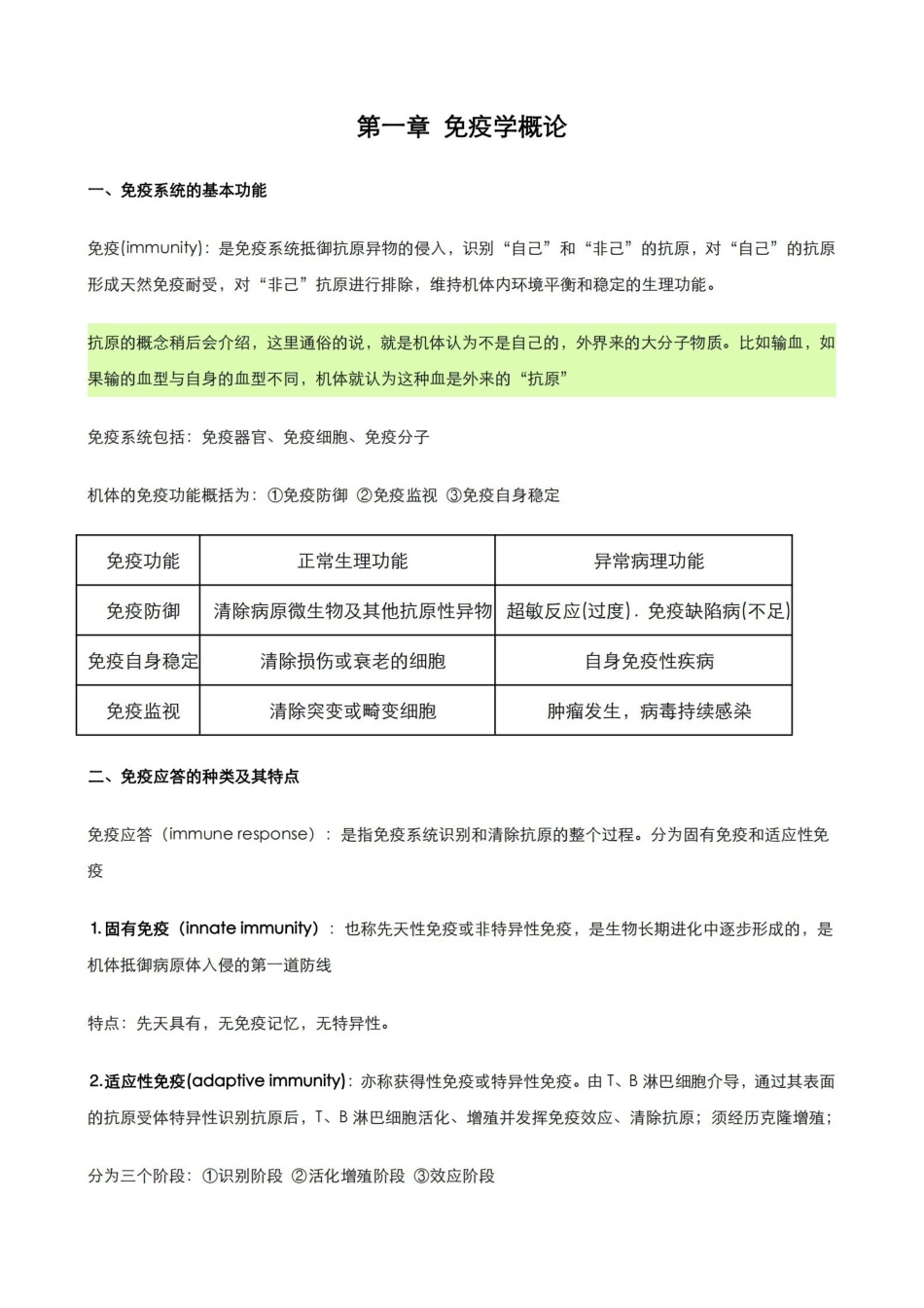 医学免疫学重点知识总结.pdf_第1页