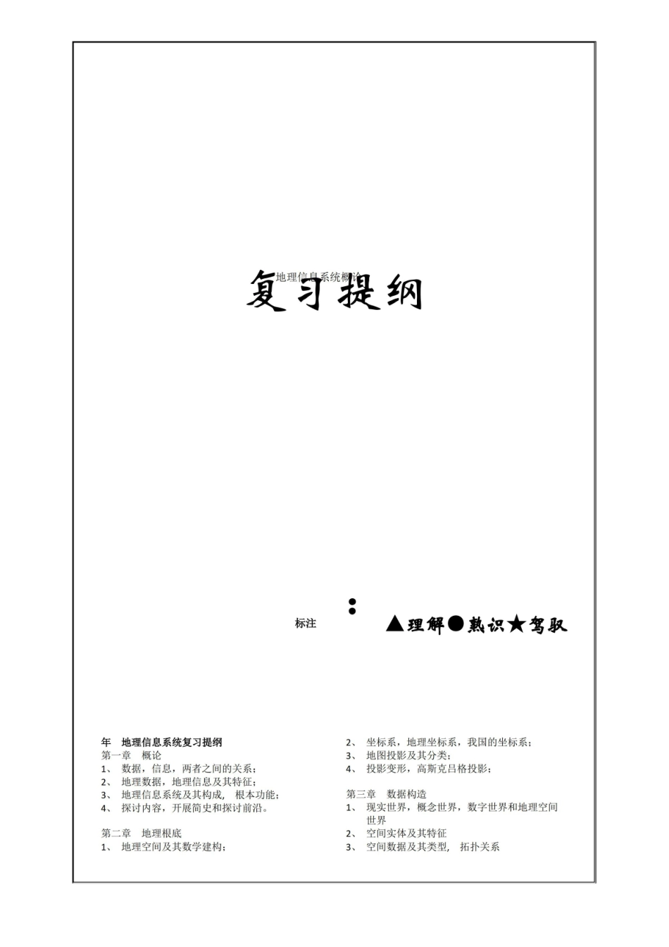 中山大学地理信息概论复习题及详细答案.pdf_第1页