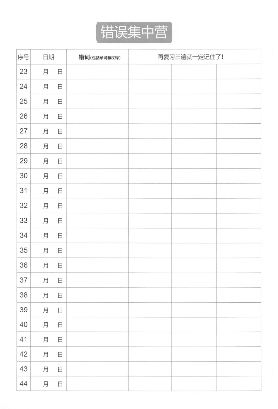 五上丨英语 单词句子默写练习（人教PEP版）.pdf_第2页