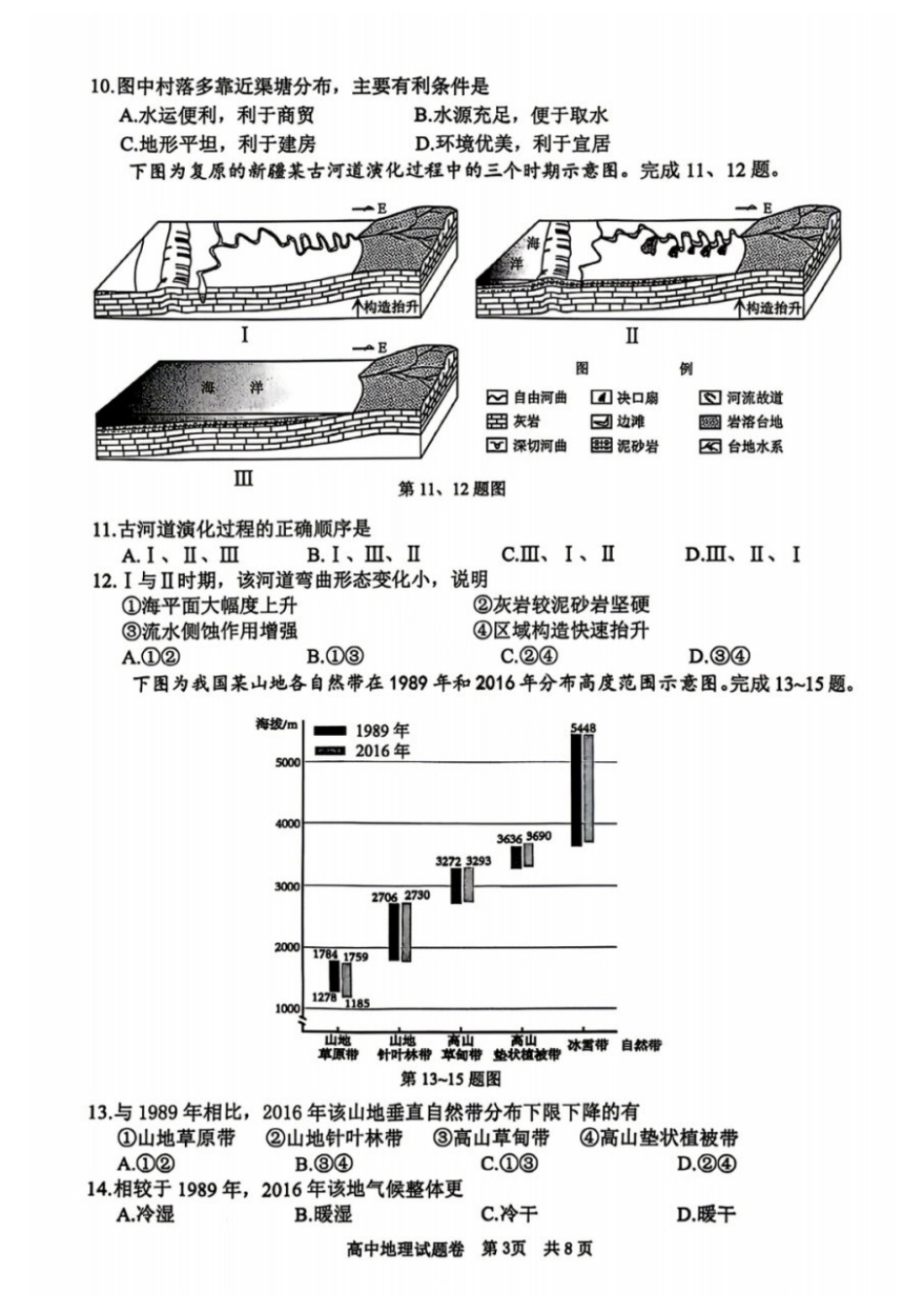 地理浙江湖州、丽水、衢州市2026年4月三地市高三年级教学质量检测(湖丽衢二模)(4.14-4.16).docx_第3页
