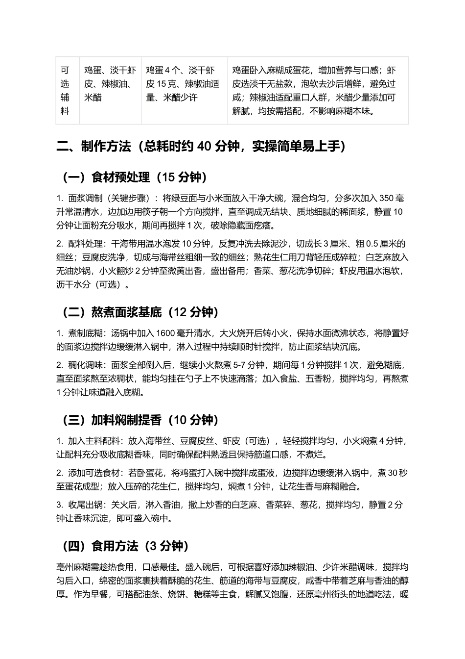 亳州麻糊：绵密香浓的徽派特色早餐美食制作指南.docx_第2页