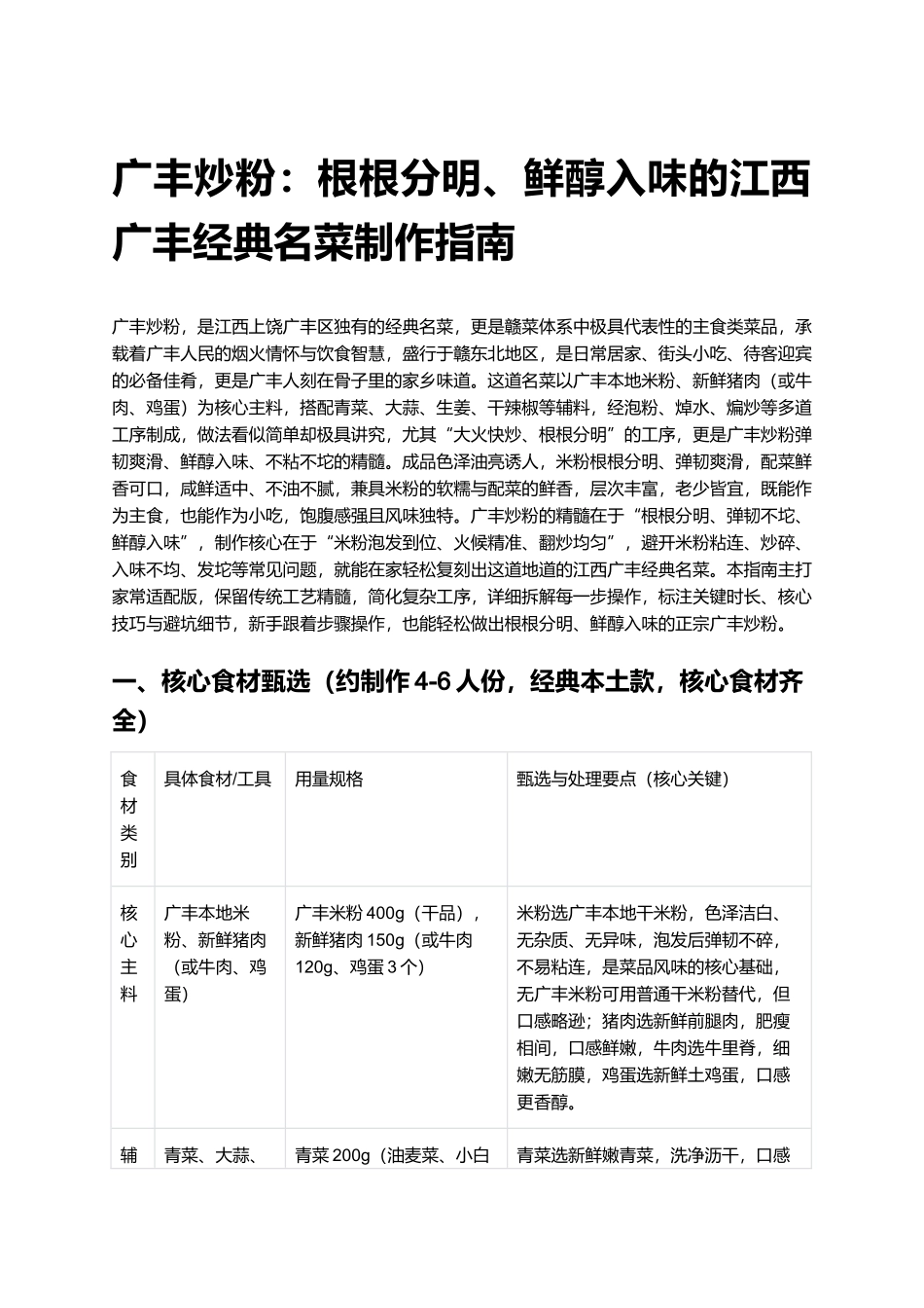 广丰炒粉：根根分明、鲜醇入味的江西广丰经典名菜制作指南.docx_第1页