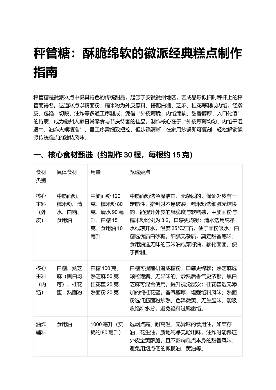 秤管糖：酥脆绵软的徽派经典糕点制作指南.docx_第1页