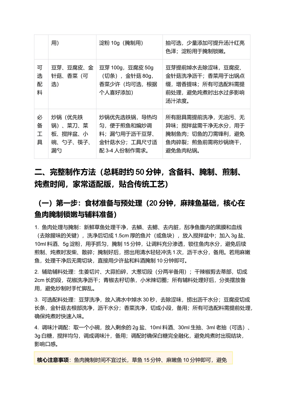 萍乡麻辣鱼：麻辣鲜香、嫩而不柴的江西萍乡经典赣菜制作指南.docx_第2页