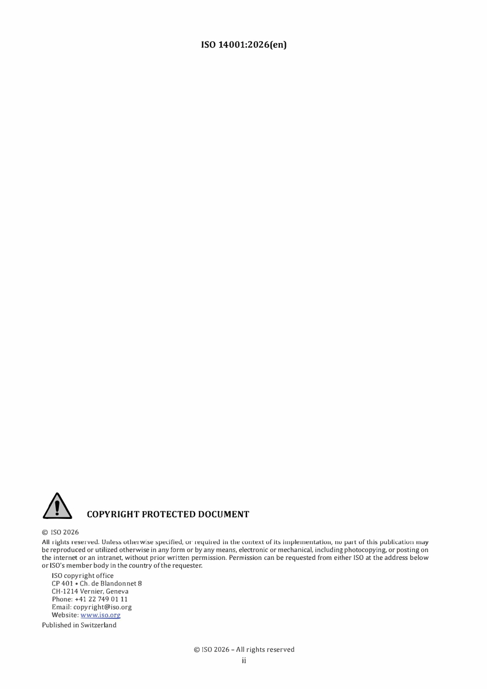 英文正式版ISO 14001 -2026环境管理体系要求和使用指南.pdf_第2页