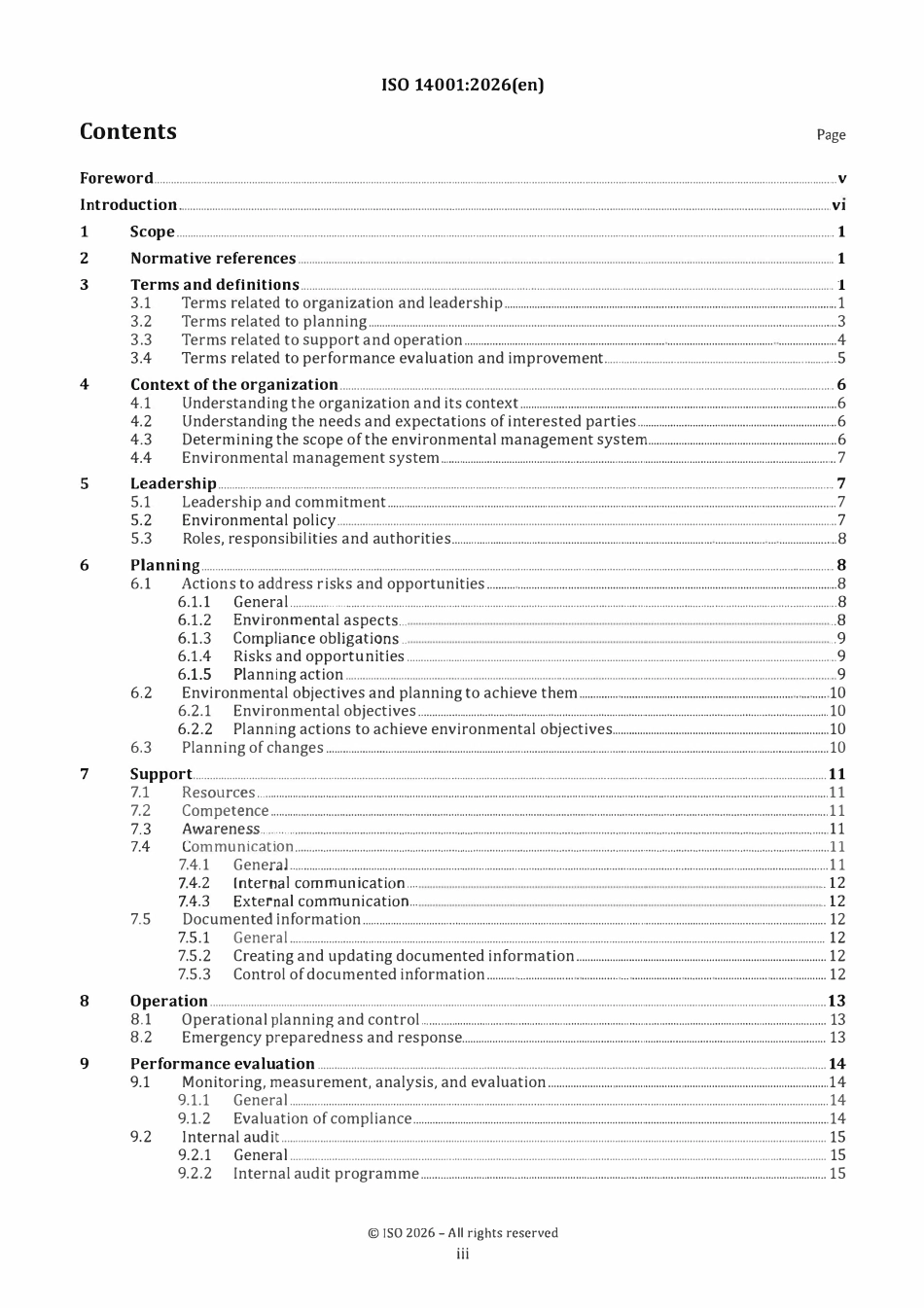英文正式版ISO 14001 -2026环境管理体系要求和使用指南.pdf_第3页