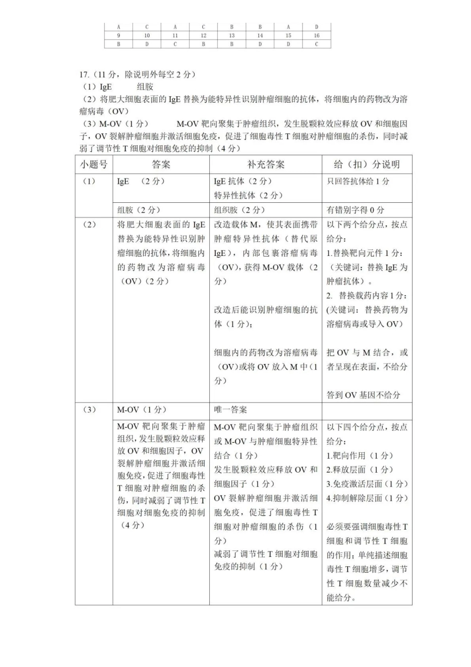 2025~2026学年佛山市普通高中教学质量检测(二)生物答案.pdf_第1页