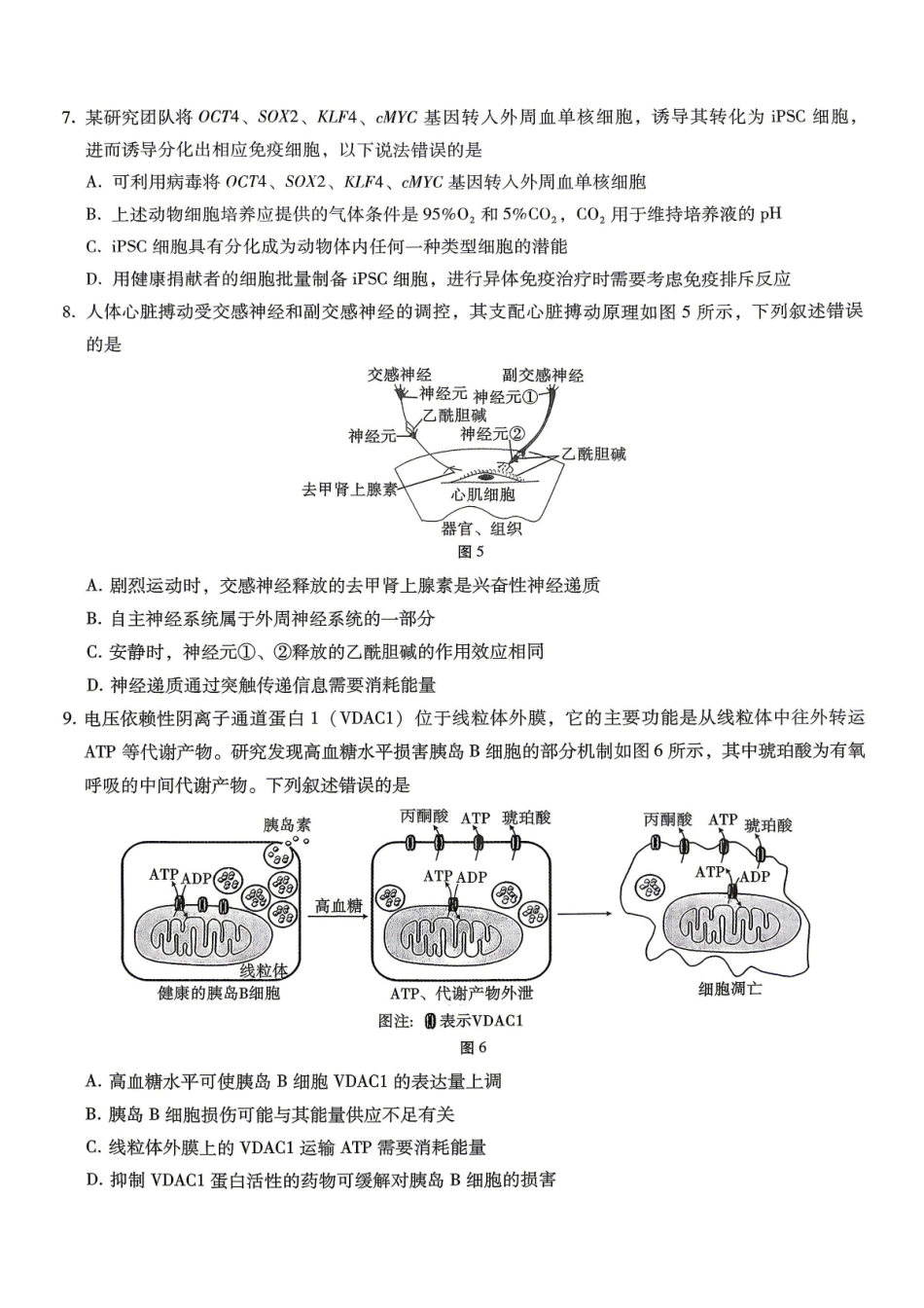 巴蜀中学2026届高考适应性月考卷（八）生物.pdf_第3页