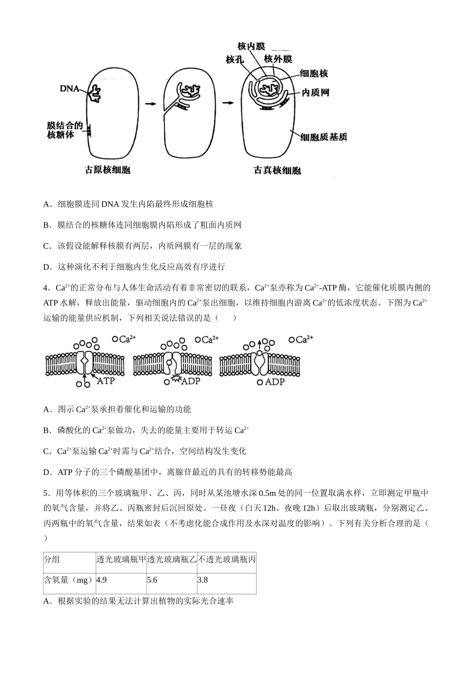 湖北重点高中智学联盟2024-2025学年高一下学期5月联考生物试题（有答案）_副本.docx_第2页