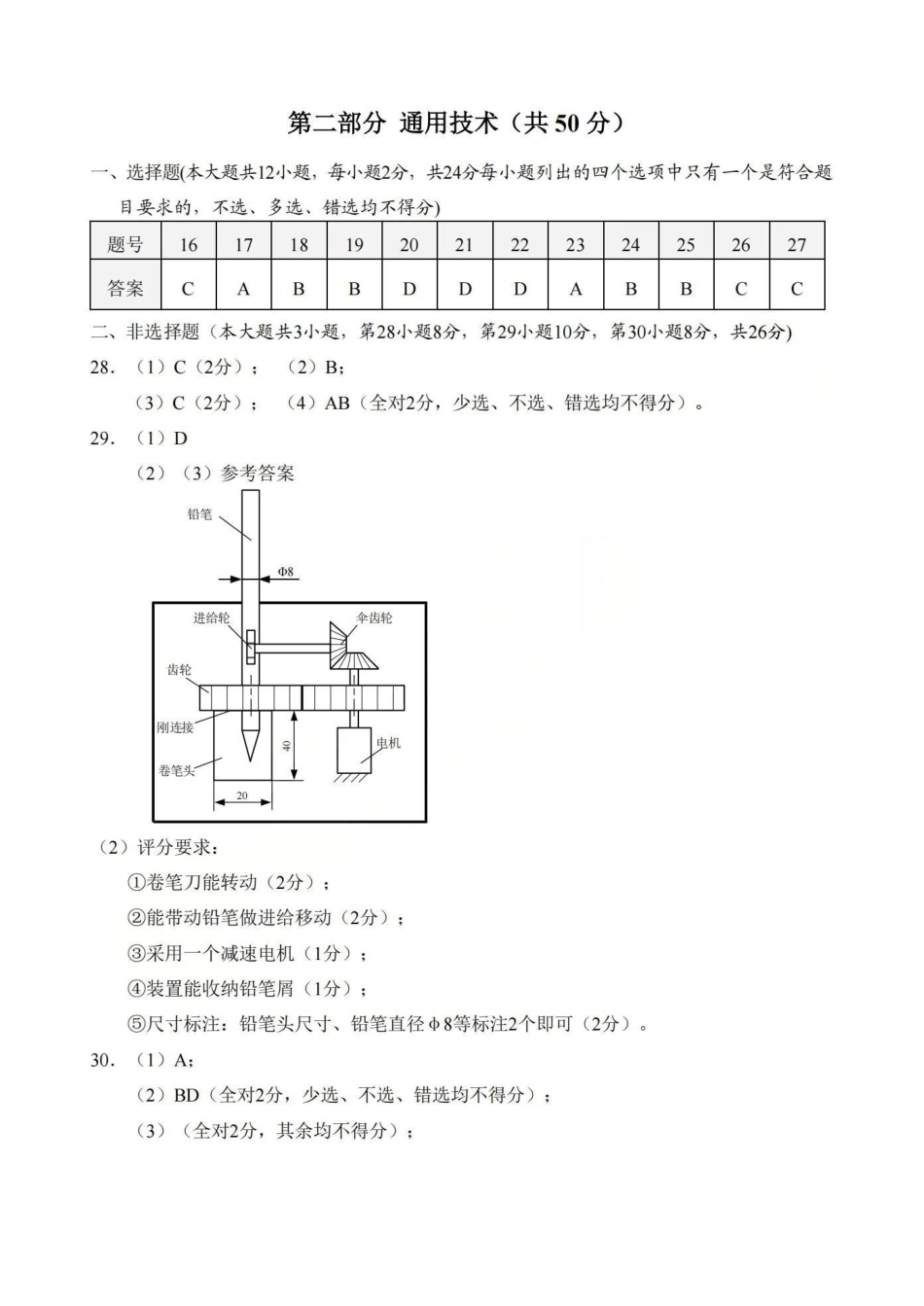 技术【百强校大联考】浙江2026年天域全国名校协作体高三年级4月第二次联考(天域二模)（4.22-4.23）(1).pdf_第2页
