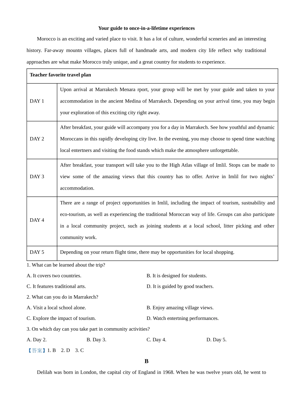 江苏扬州市高邮市2024-2025学年高一下学期期中考试英语含答案.docx_第3页