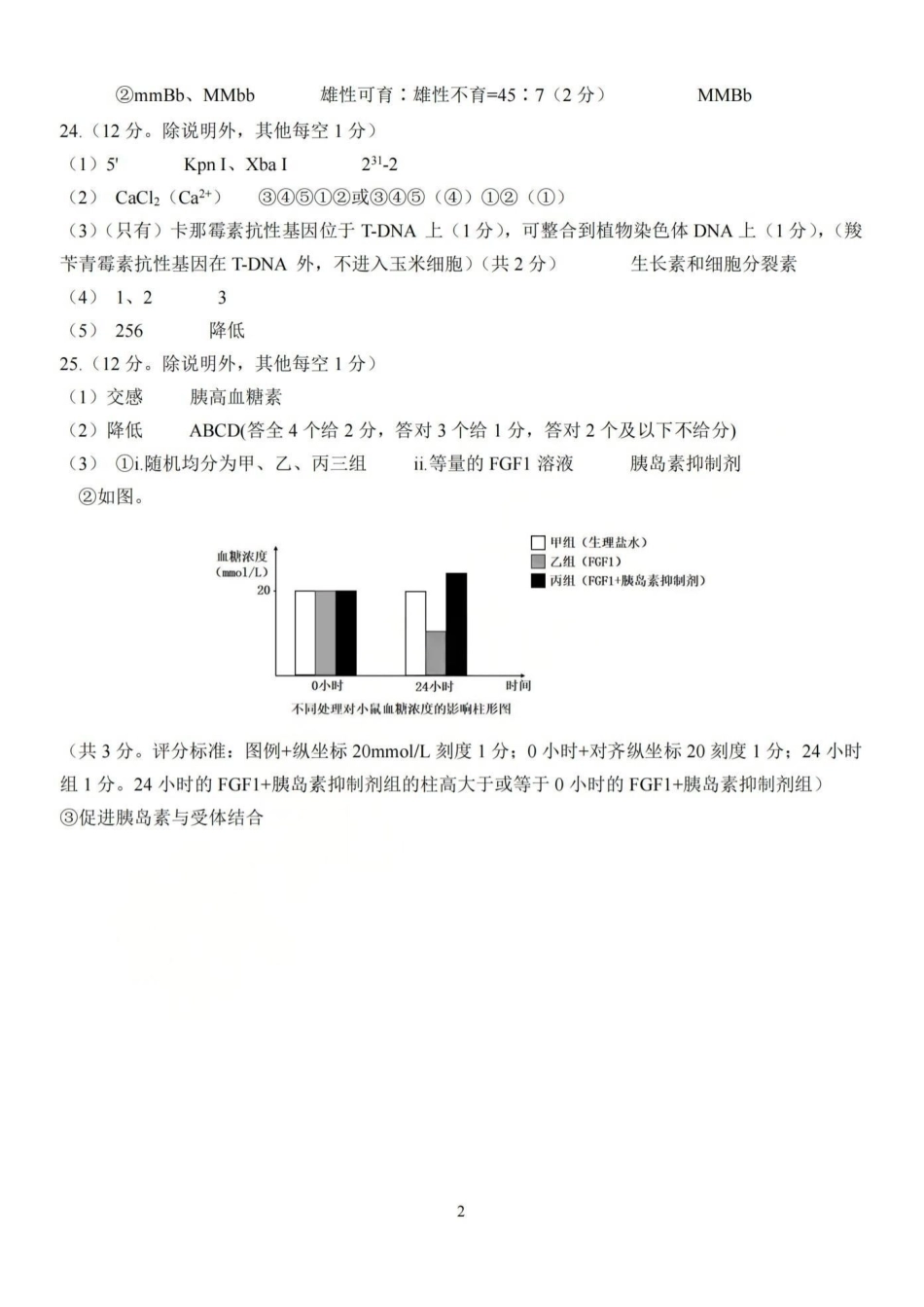 生物答案-2604天域协作体.pdf_第2页