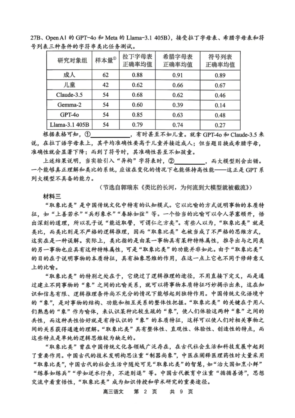 语文试题-丹东市2026届高三4月总复习质量测试（含答案）.pdf_第2页