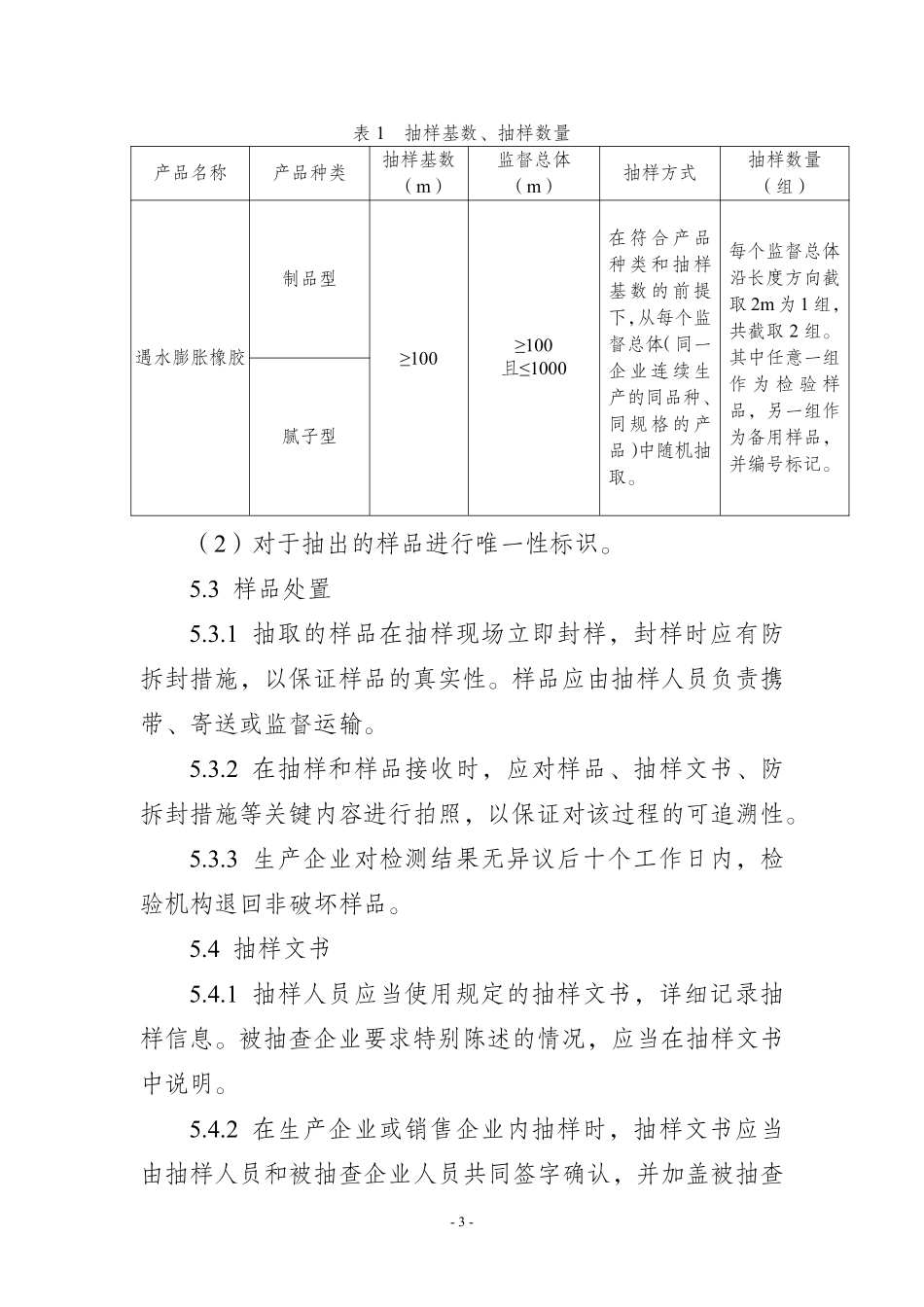 JDCC 041-2025 高分子防水材料 遇水膨胀橡胶产品质量监督抽查实施规范.pdf_第3页