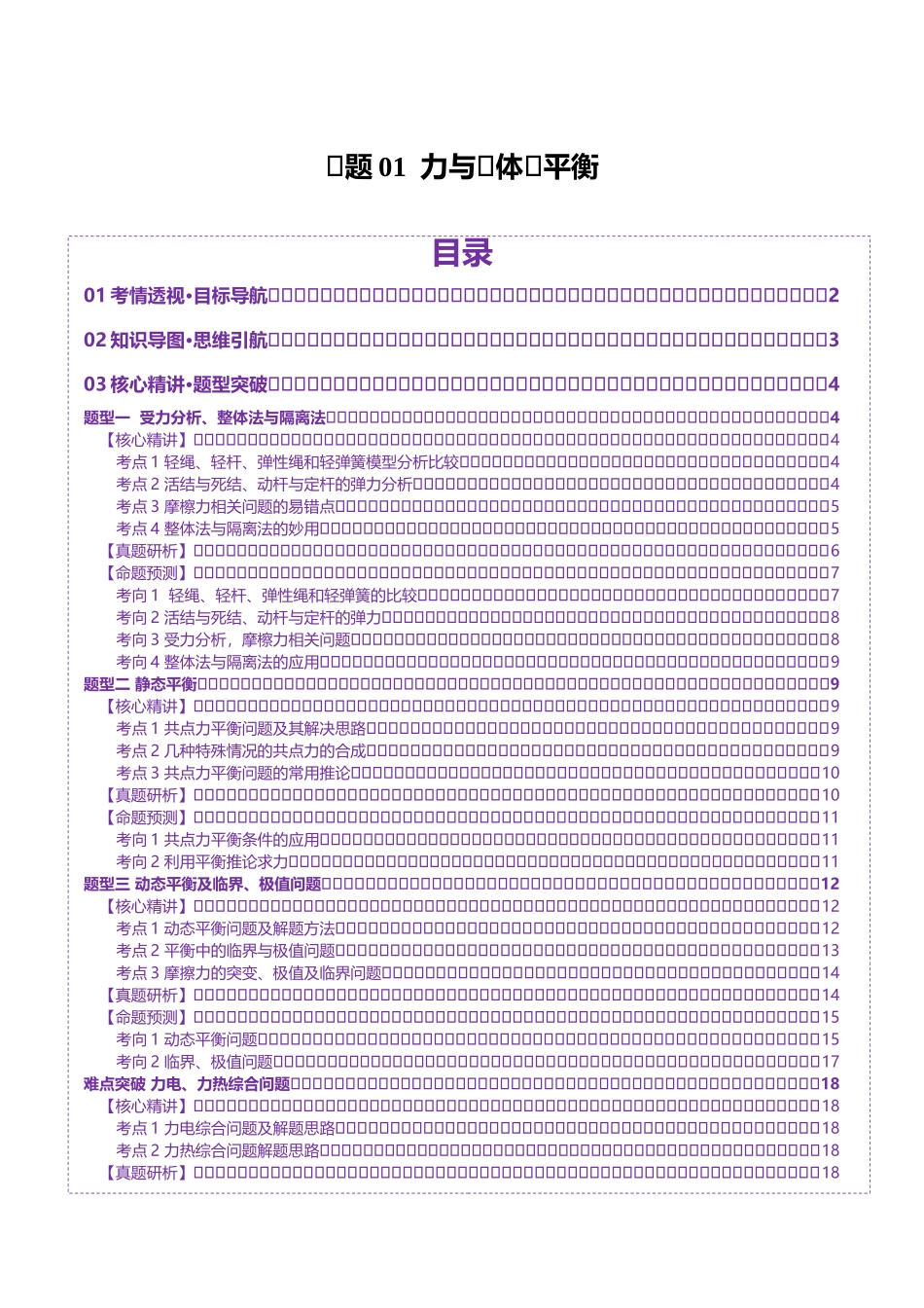 专题01 力与物体的平衡(讲义)(学生版).docx_第1页