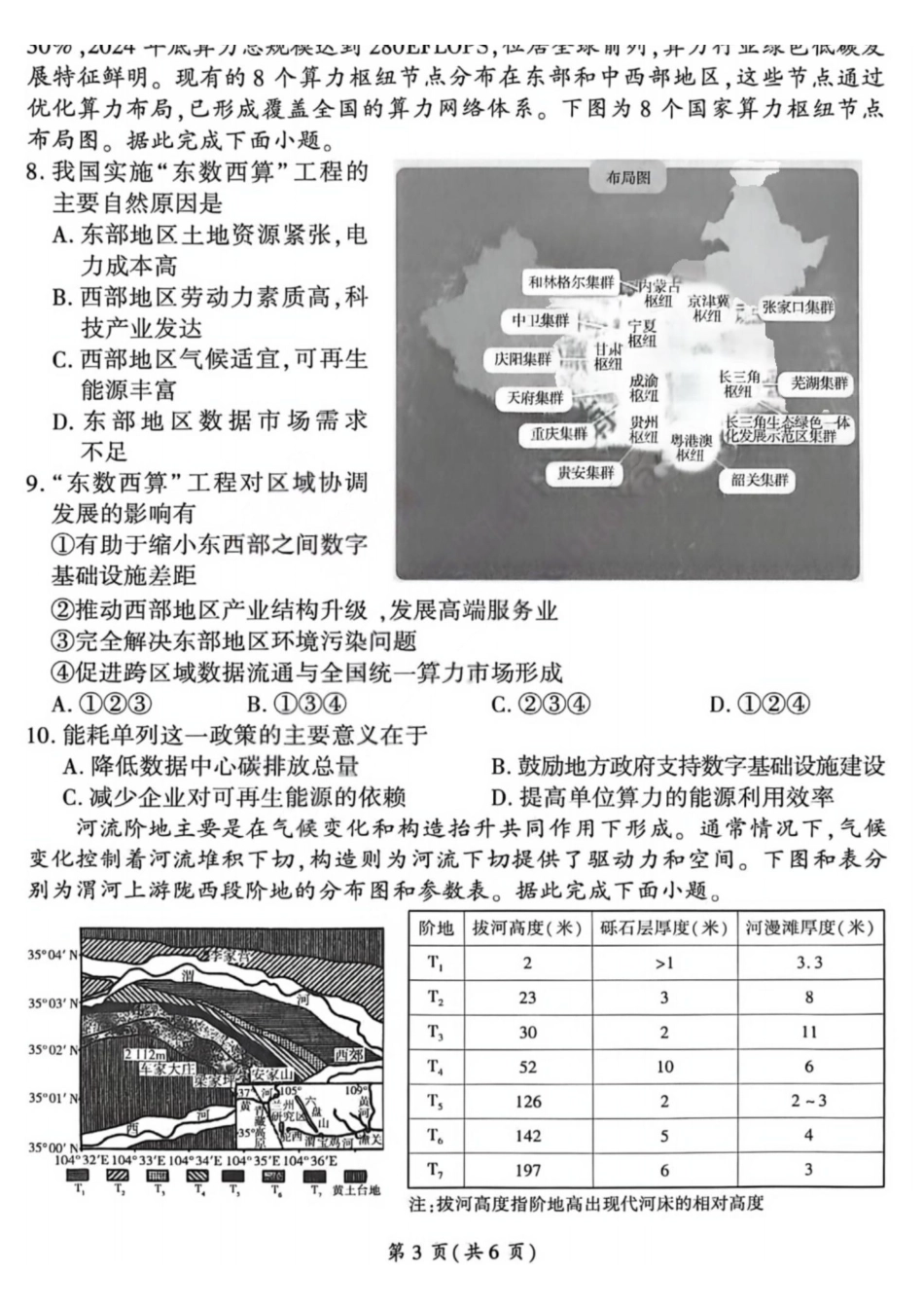 2025—2026学年山西高考适应性模拟地理.pdf_第3页