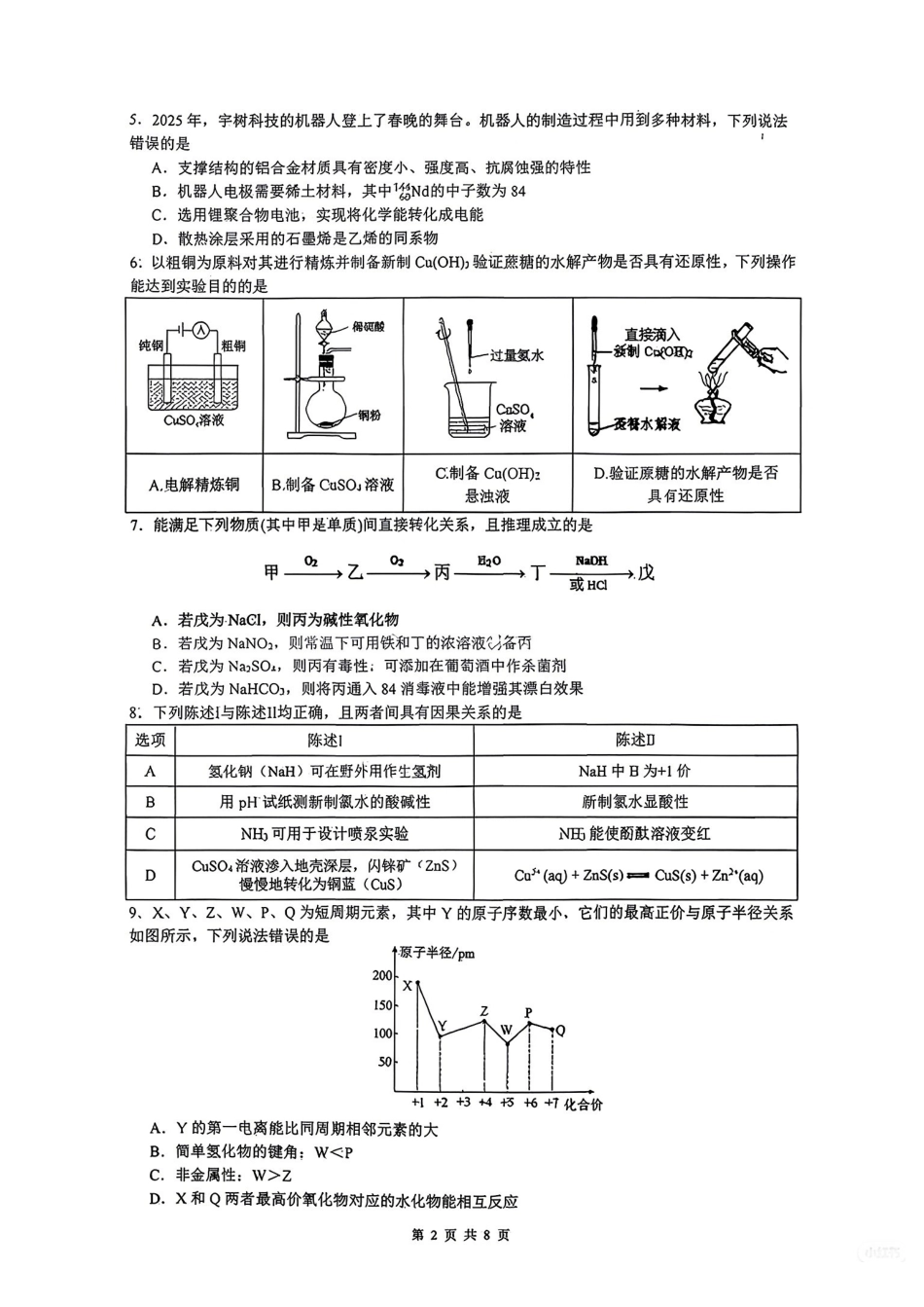 2026届高三揭阳二模化学试卷.pdf_第2页