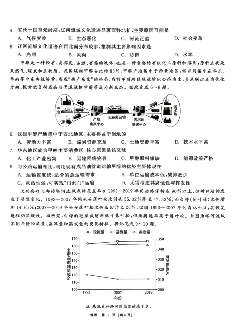 地理黑龙江齐齐哈尔市2026届高三年级第二次联考(齐齐哈尔二模)(4.20-4.21).pdf_第2页