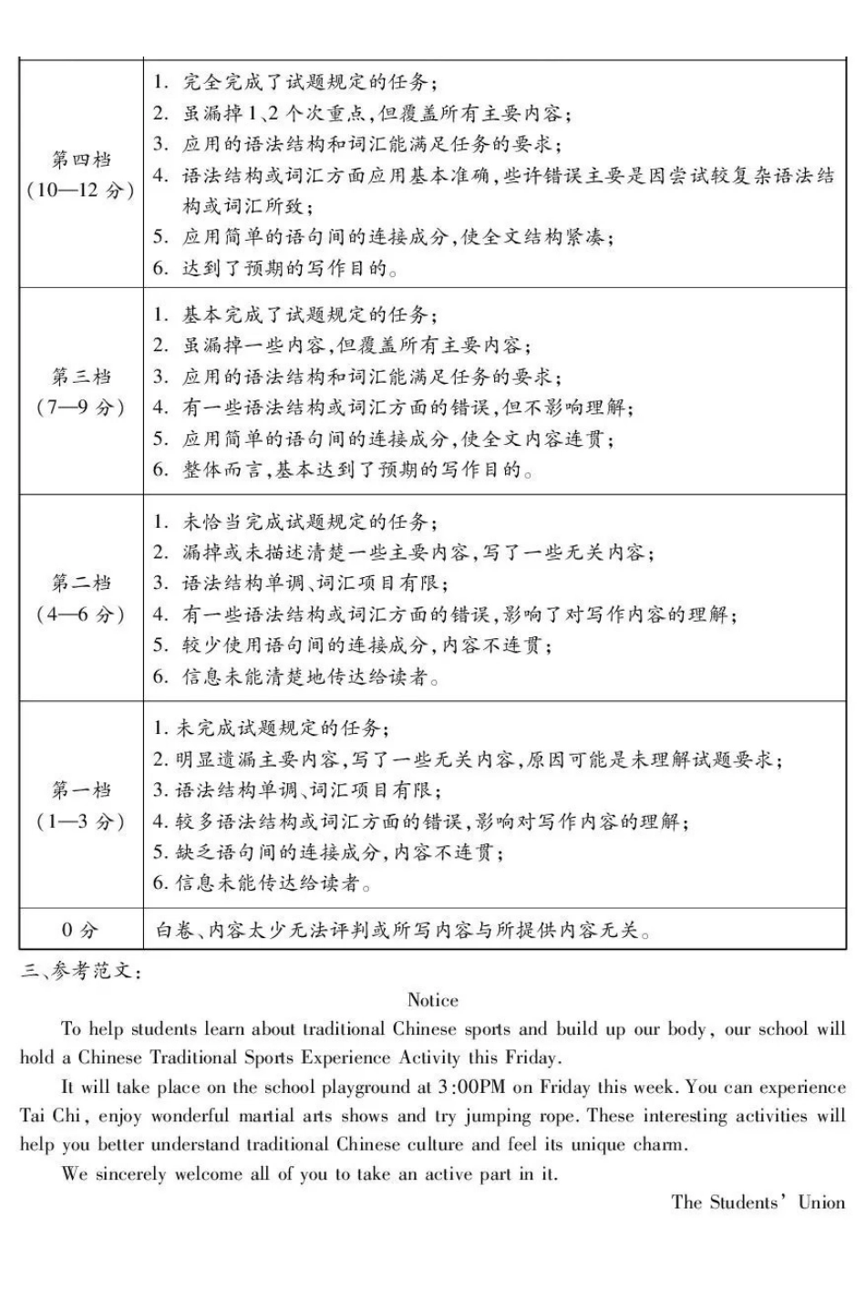 内江市高2026届适应性训练试题英语答案.pdf_第2页
