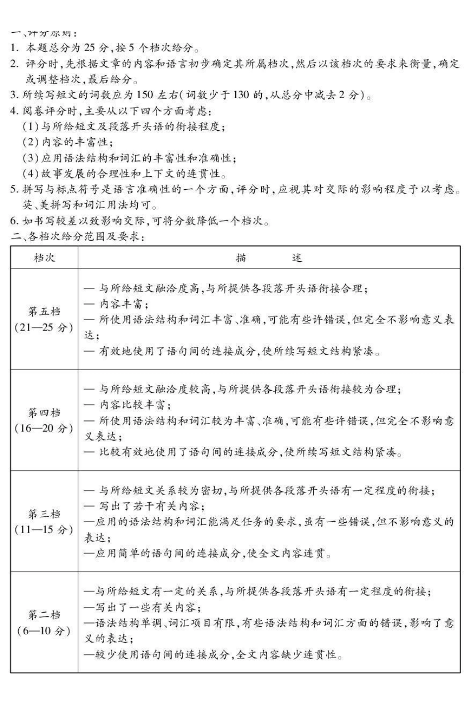 内江市高2026届适应性训练试题英语答案.pdf_第3页