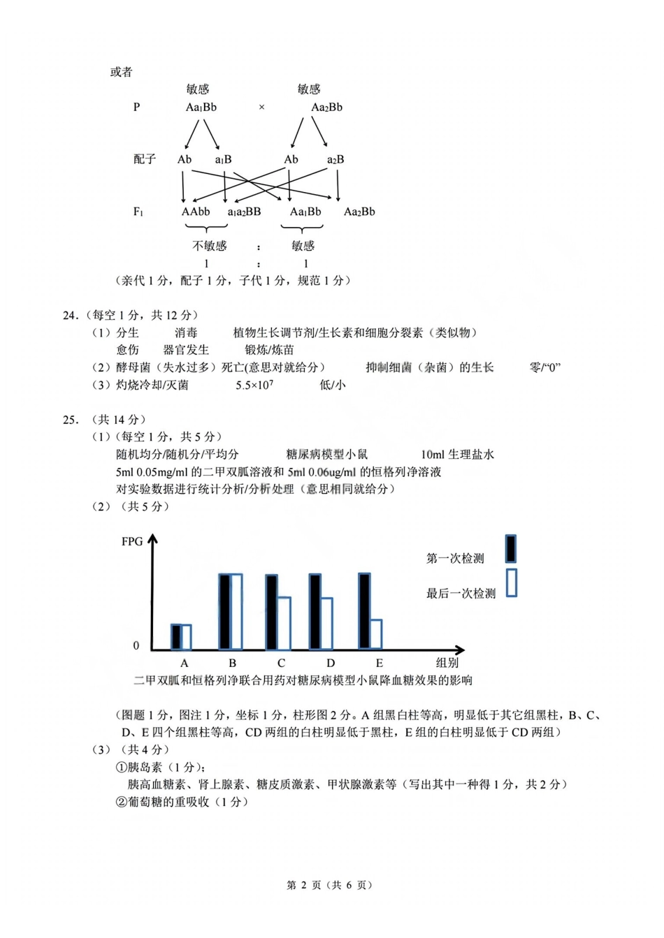 生物浙江9+1联盟2025学年第二学期高二年级学业质量阶段调研考试(4.22-4.24)(1).pdf_第2页