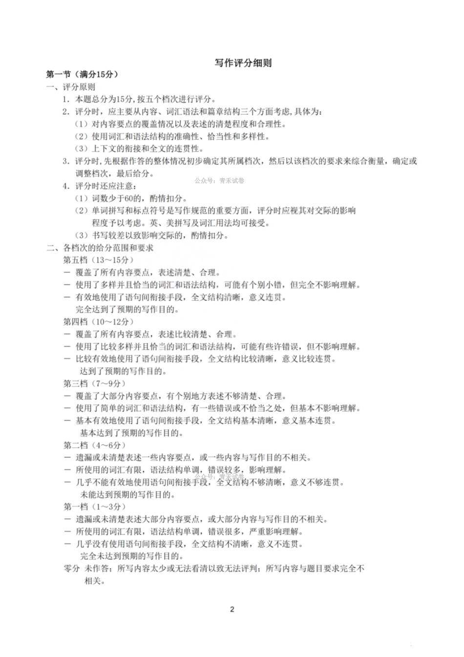 英语答案-2026年太原市高三年级模拟考试（二）.pdf_第2页
