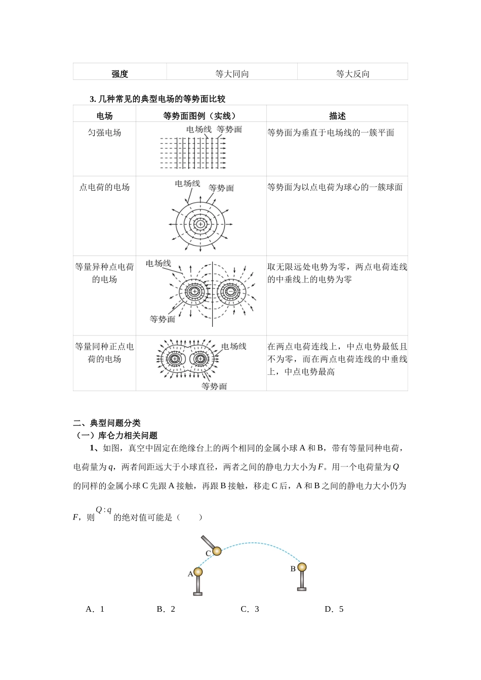 北京市高考二轮热点训练专题（八）静电场的基本性质与应用（原版）.docx_第2页